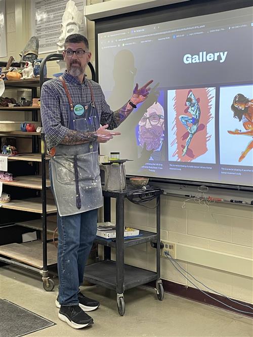teacher in classroom